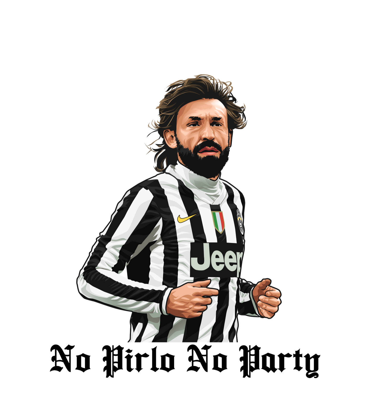 "No Pirlo No Party" Stickers